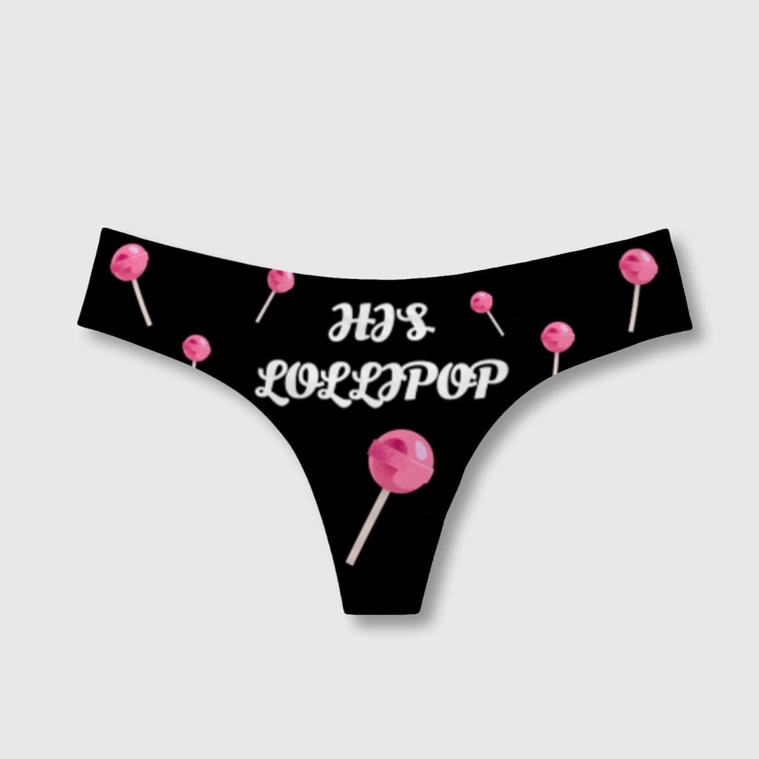 Personalized Photo Women's Thong – Custom Print T-Back Underwear, Sexy Intimate Gift - 1