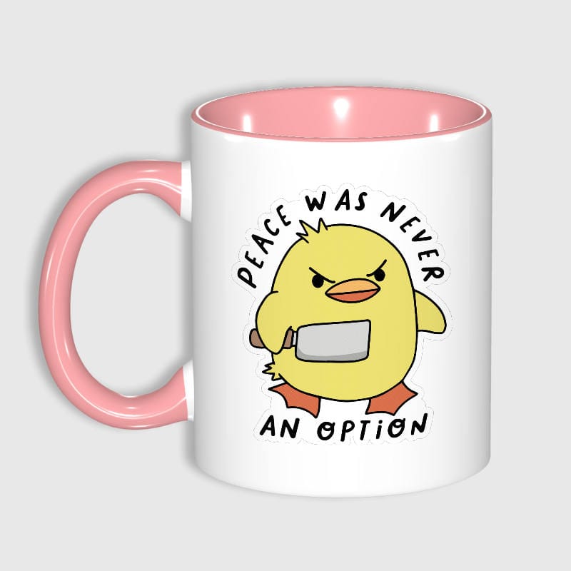 Funny Angry Duck Ceramic Mug for Meme Lovers Gift