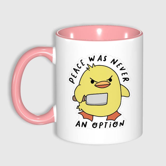 Funny Angry Duck Ceramic Mug for Meme Lovers Gift
