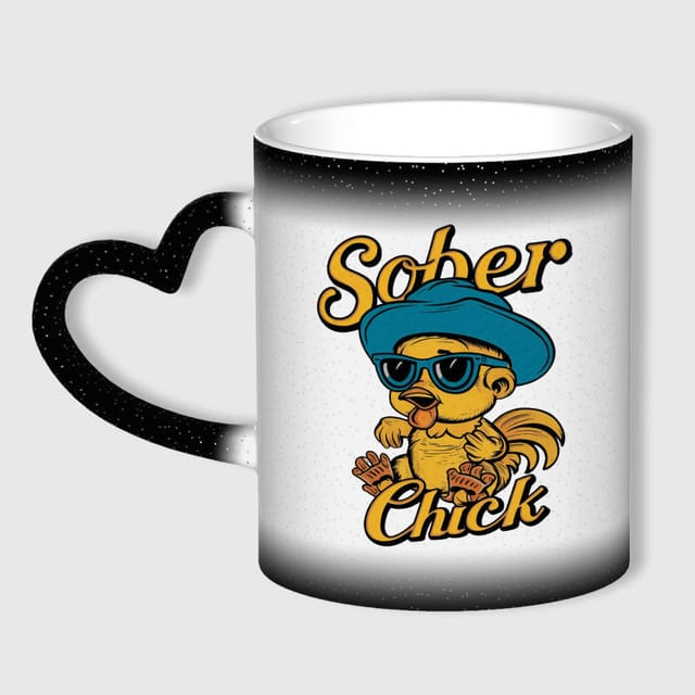 Funny Sober Chick Color Changing Mug Sobriety Gift