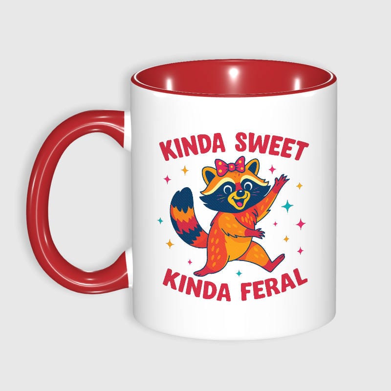 Funny Raccoon Quote Accent Mug for Friend Gift