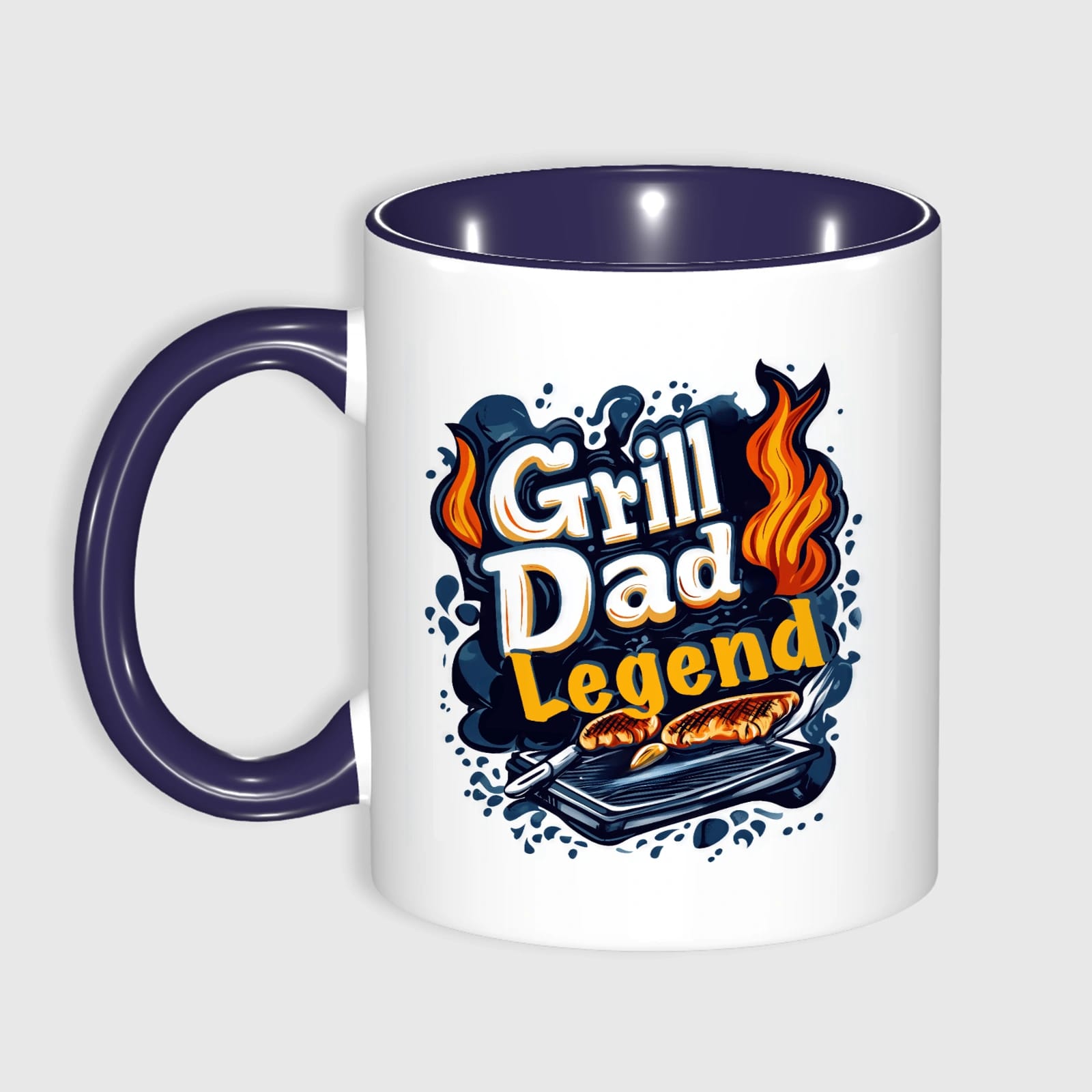 Grill Dad Legend Accent Mug for Dad Father's Day Gift
