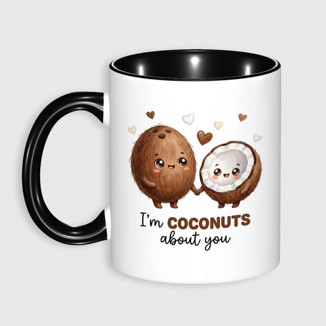 Cute Coconut Pun 11oz Mug for Couples Valentine Gift