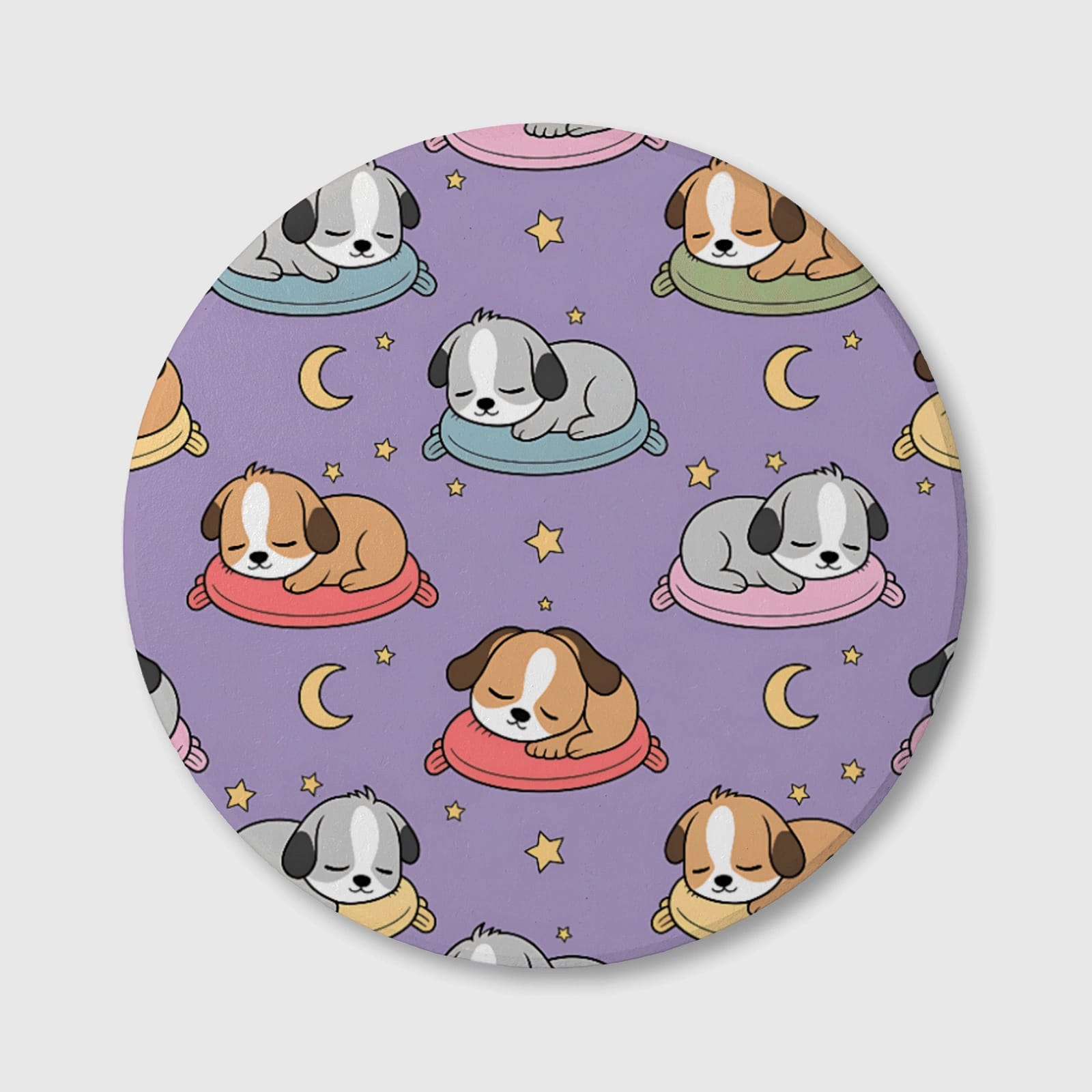 Sleeping Puppy Dog Ceramic Coaster for Pet Lovers Gifts