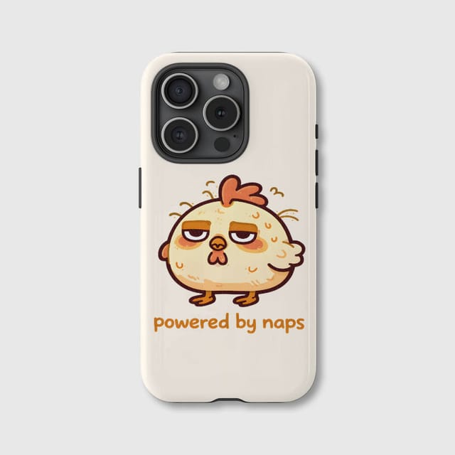 Sleepy Chicken Funny Quote Magnetic Phone Case for Nap Lovers Daily Use