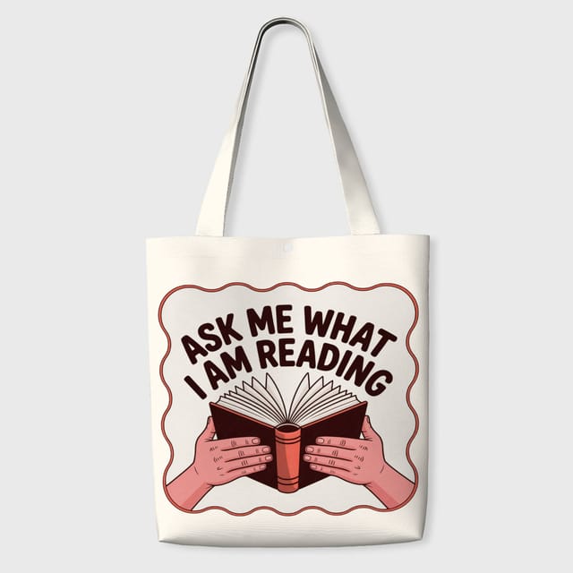 Funny Reading Quote Tote Bag for Book Lovers Daily Use
