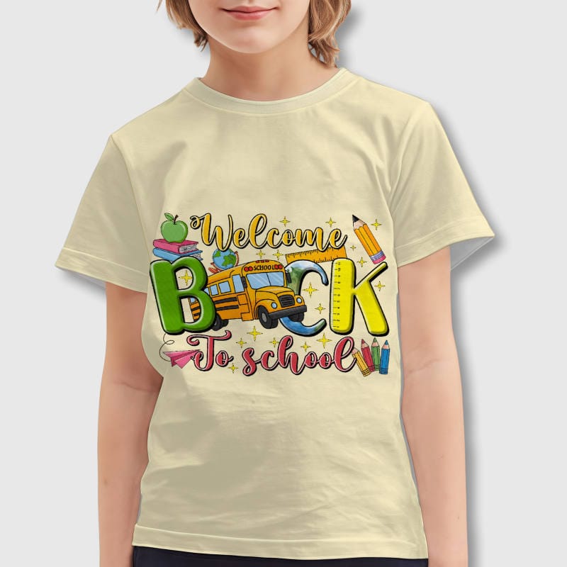 Welcome Back To School T-Shirt for Kids First Day of School