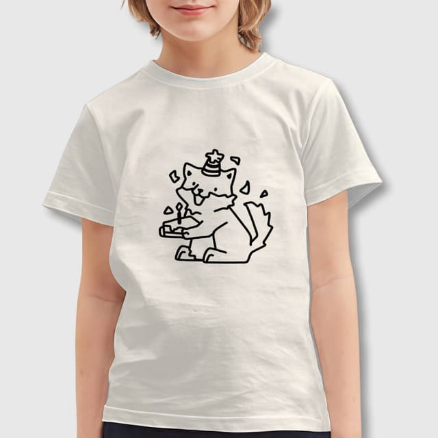 Birthday Fox Kids Tee for Boys Girls Birthday Gift