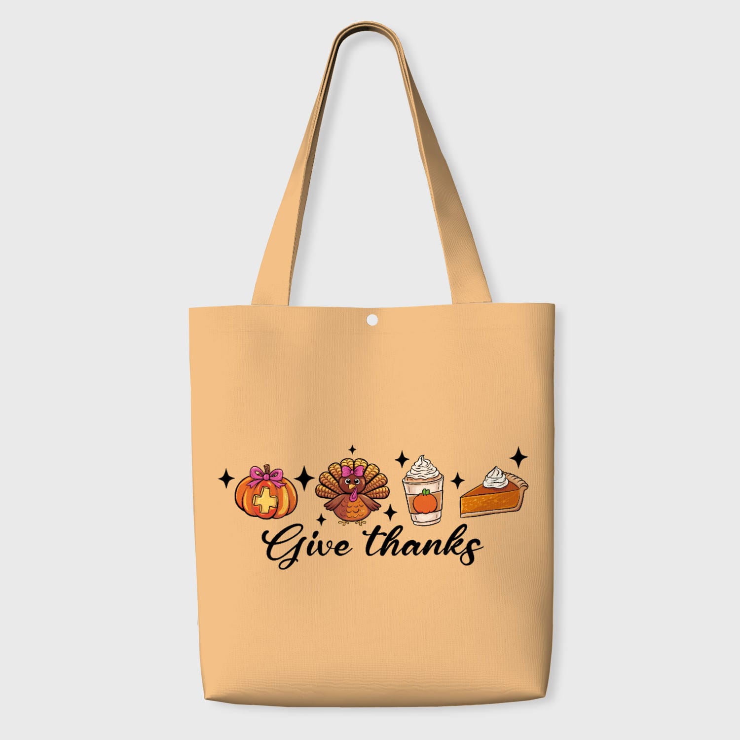 Give Thanks Thanksgiving Tote Bag for Fall Daily Use & Gifting