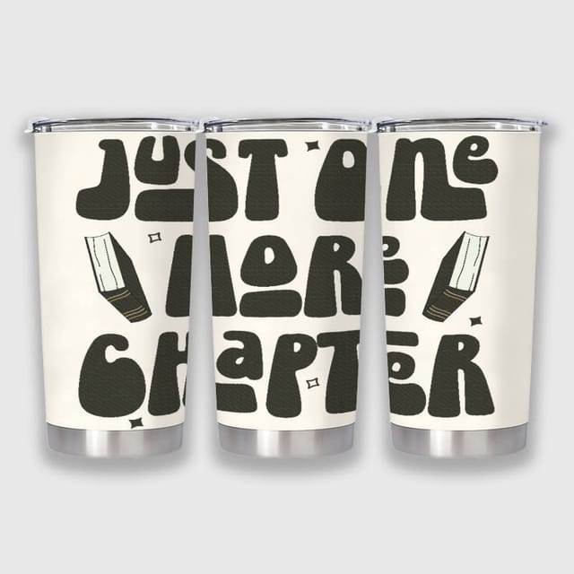 Reading Quote Stainless Tumbler for Book Lovers Gift