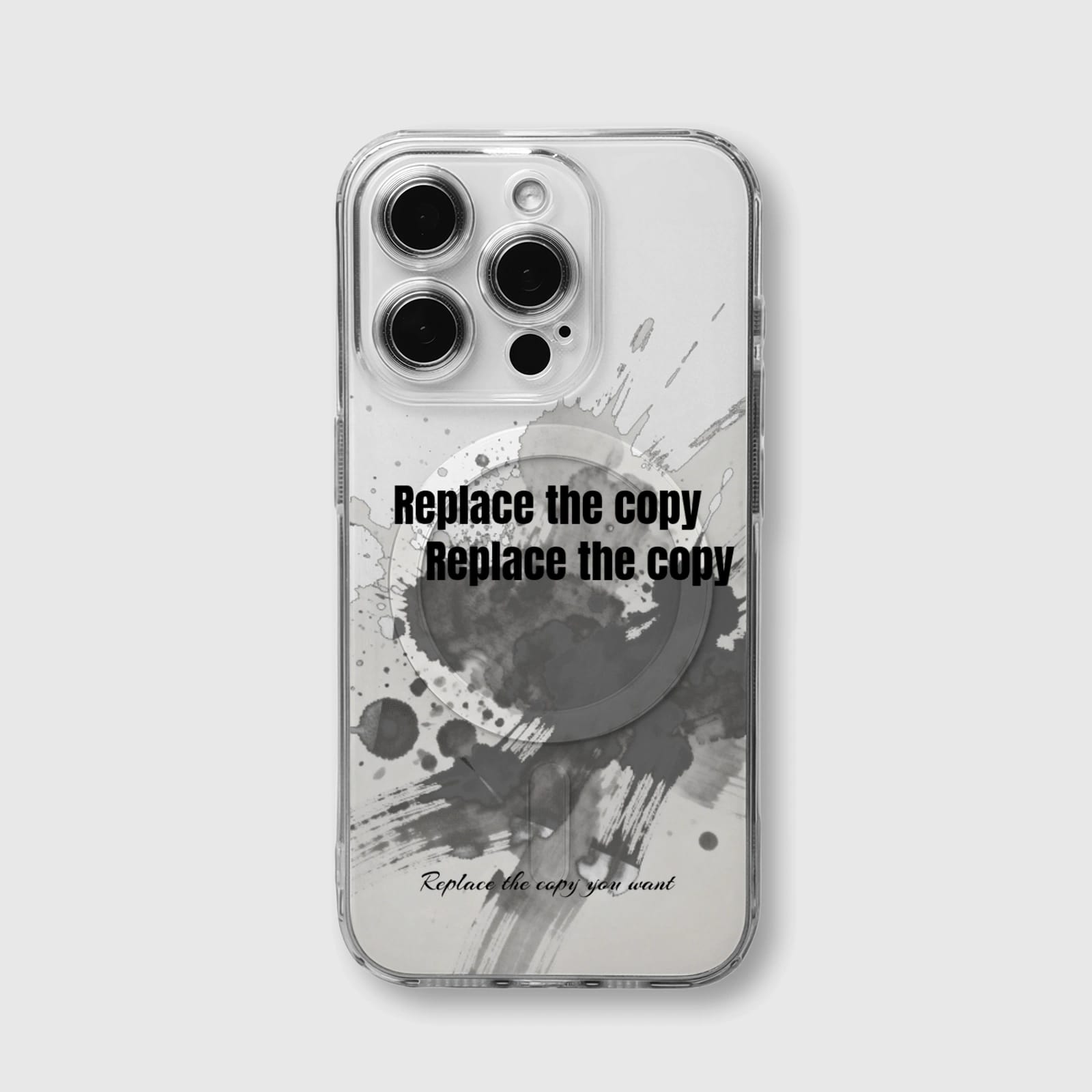 Custom Ink Splash Quote MagSafe iPhone Case for Gifts