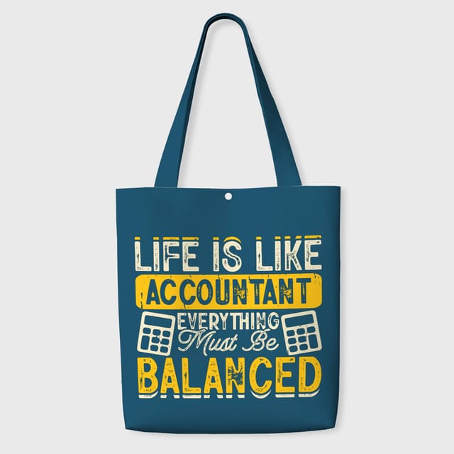 Funny Accountant Quote Tote Bag for Accountant Birthday Gift