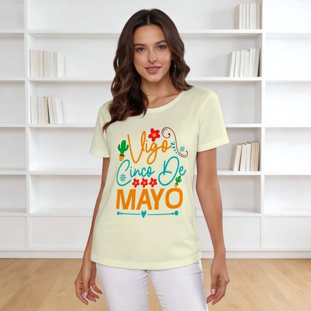 Vigo Cinco De Mayo Graphic Tee for Women Casual Wear