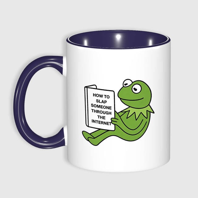 Funny Kermit Meme 11oz Coffee Mug for Friends Gag Gift