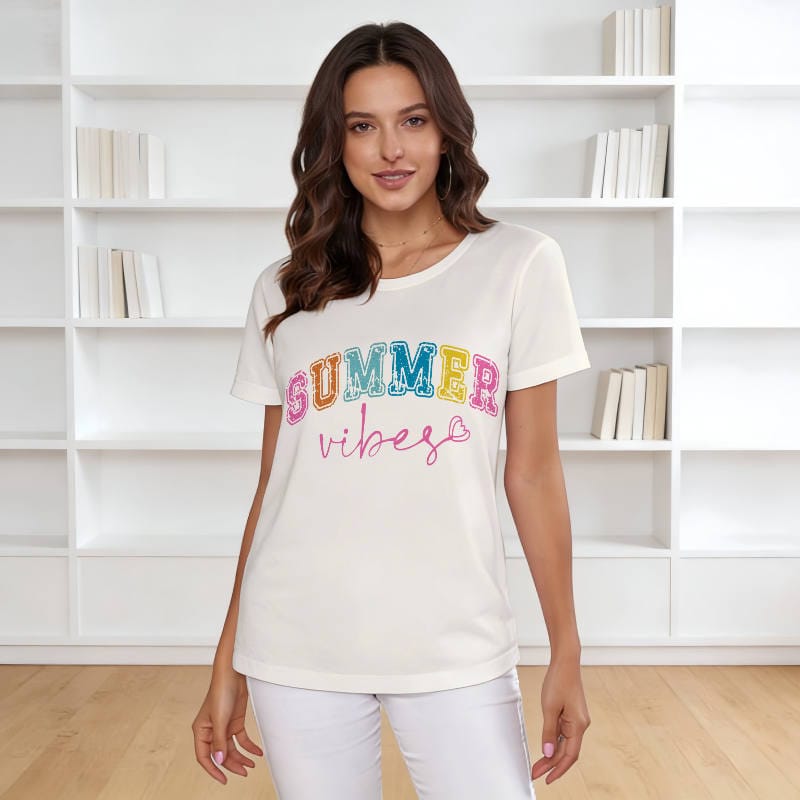Summer Vibes Graphic Tee for Women Daily Wear