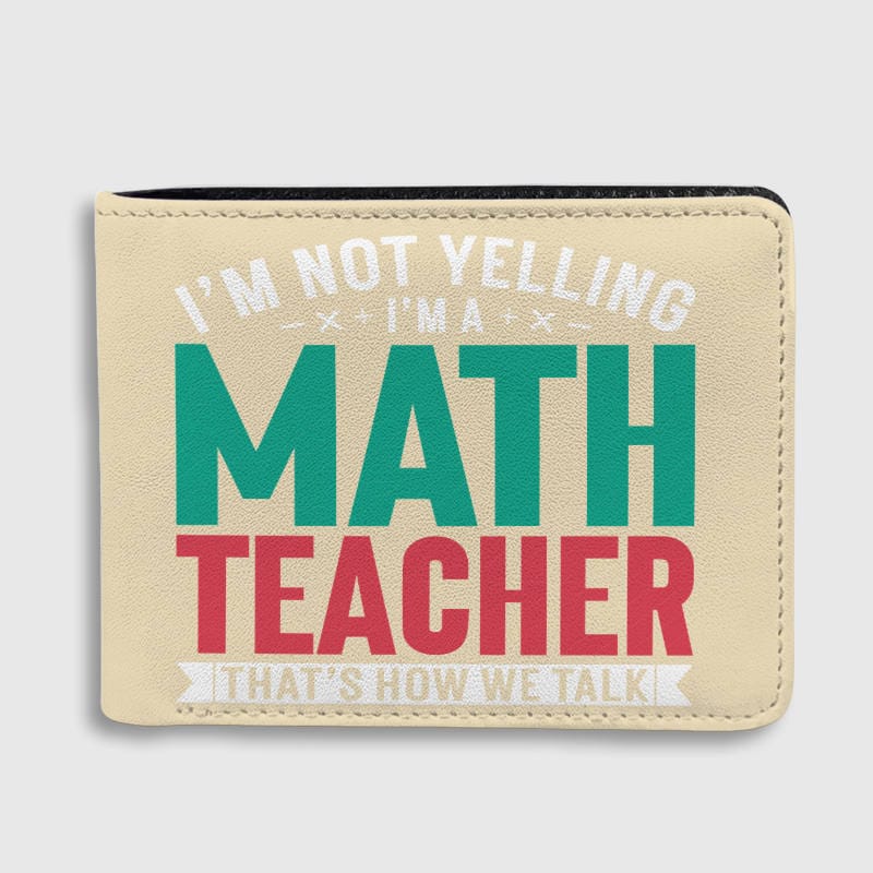 Funny Math Teacher Bi-Fold Wallet | Perfect Gift for Teacher Appreciation & Birthdays