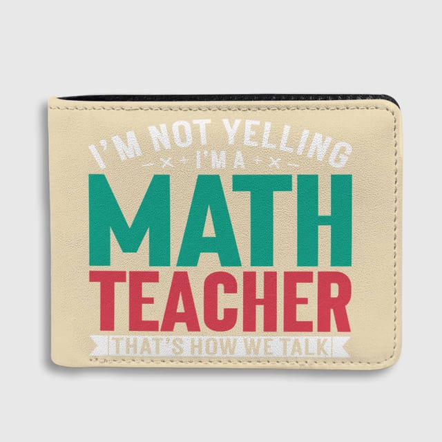 Funny Math Teacher Bi-Fold Wallet | Perfect Gift for Teacher Appreciation & Birthdays