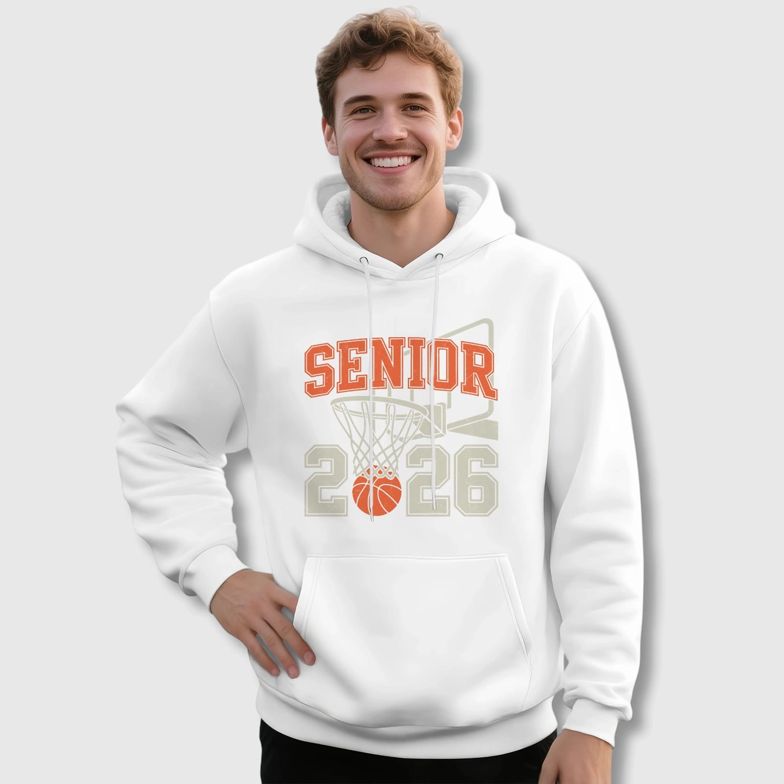 2026 Senior Basketball Pullover Hoodie for Grads Daily Wear