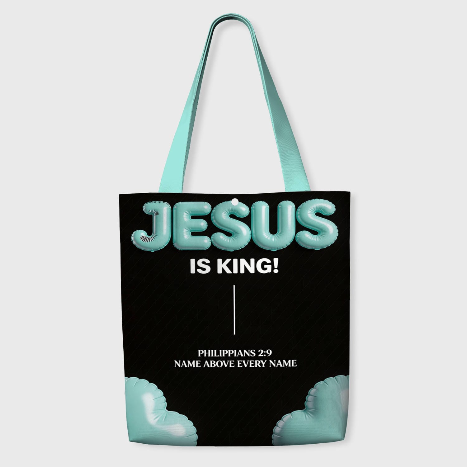Christian Jesus Quote Tote Bag for Believers Daily Use Gift