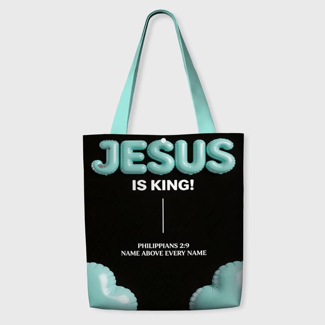 Christian Jesus Quote Tote Bag for Believers Daily Use Gift