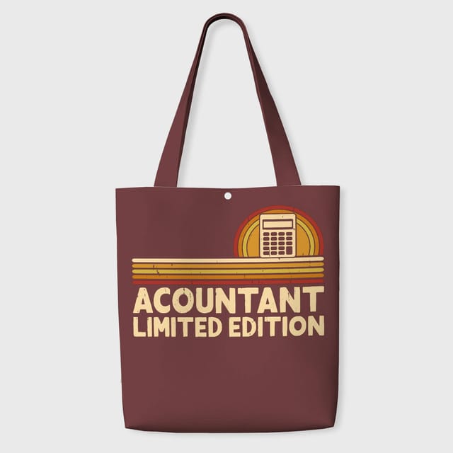 Retro Accountant Tote Bag for Accountants Gift