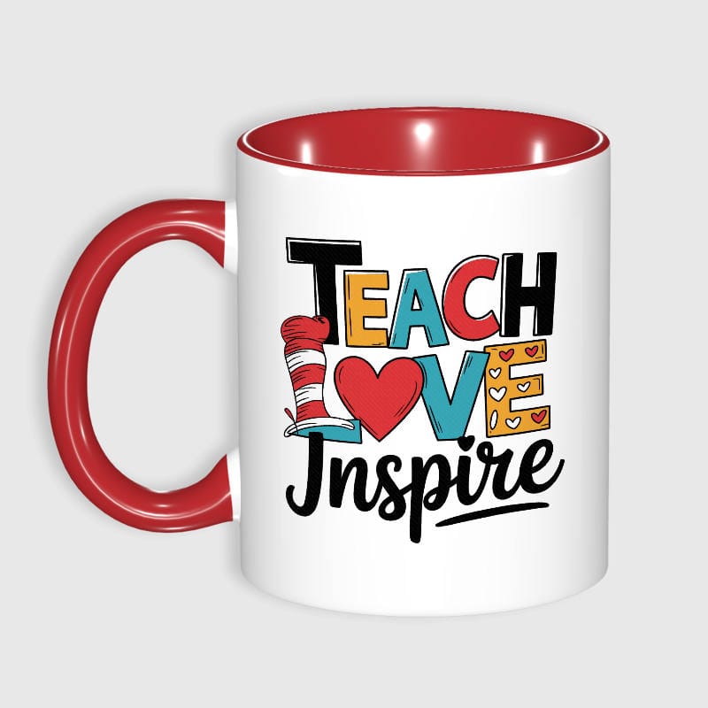 Teach Love Inspire 11oz Mug for Teacher Appreciation Gift