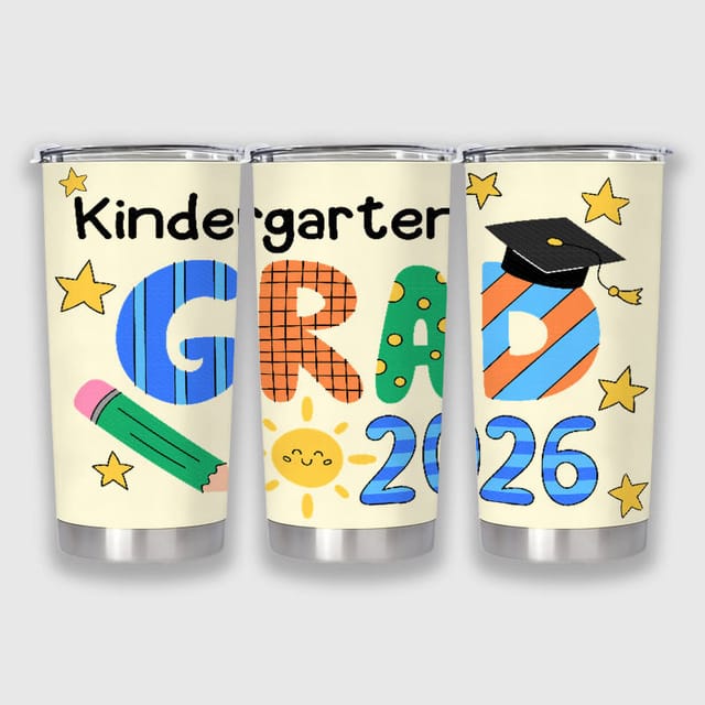 Kindergarten Grad 2026 Tumbler for Kids Grad Gift