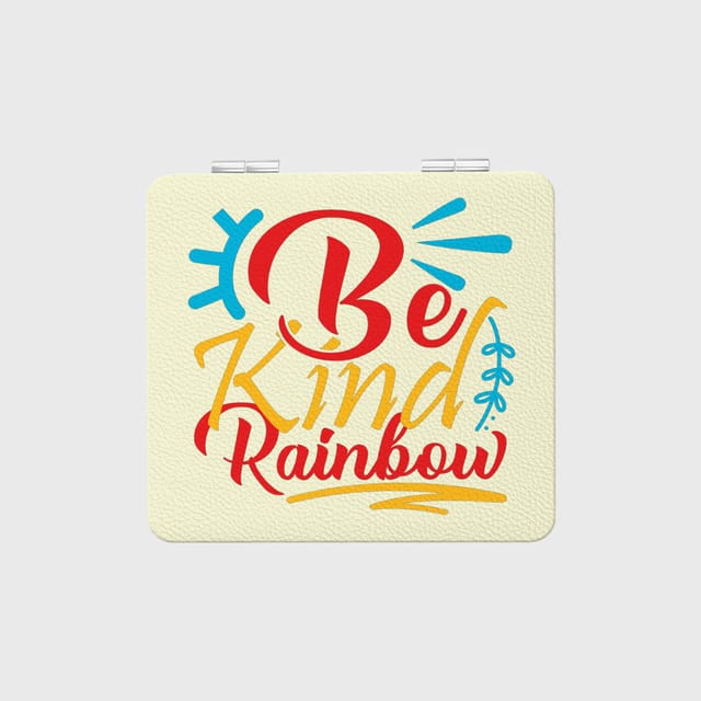 Be Kind Rainbow Pocket Mirror for Friends Friendship Gift