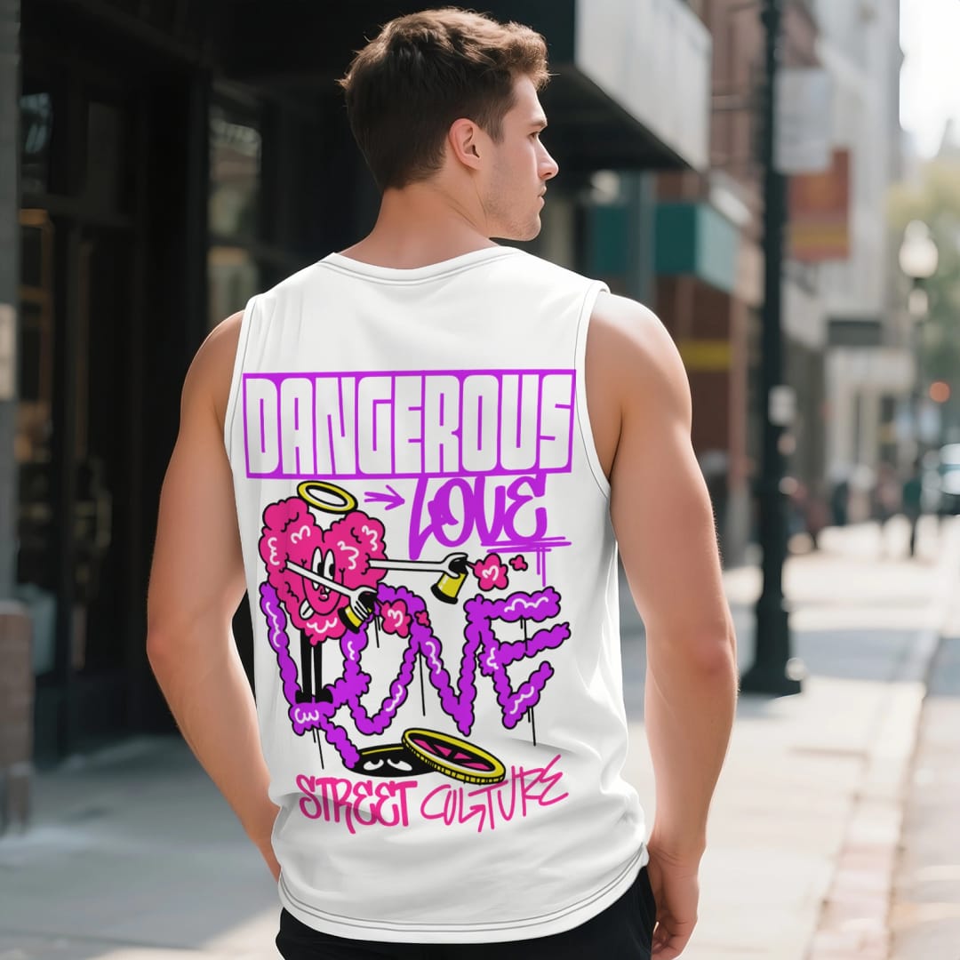 Custom Men's V-Neck Vest | Personalized Lightweight Sleeveless Shirt - 1