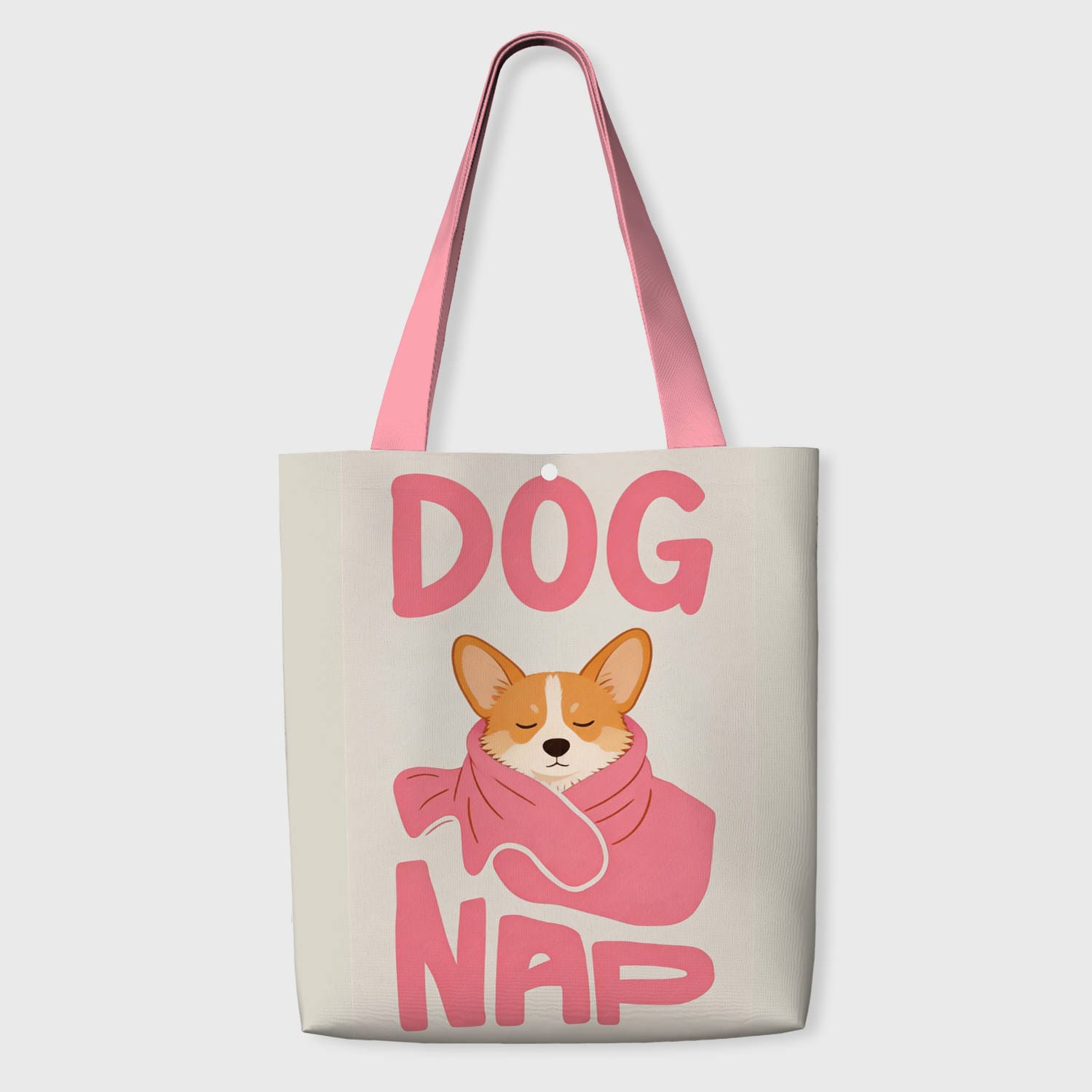Corgi Dog Nap Tote Bag for Pet Lovers Daily Gift