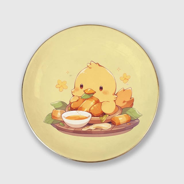 Cute Kawaii Chick Ceramic Trinket Dish for Pet Lovers Easter Gift