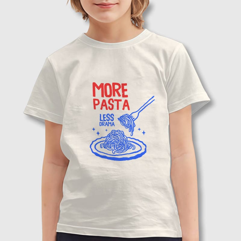 Funny Pasta Quote Kids T-Shirt for Food Lovers Daily Wear