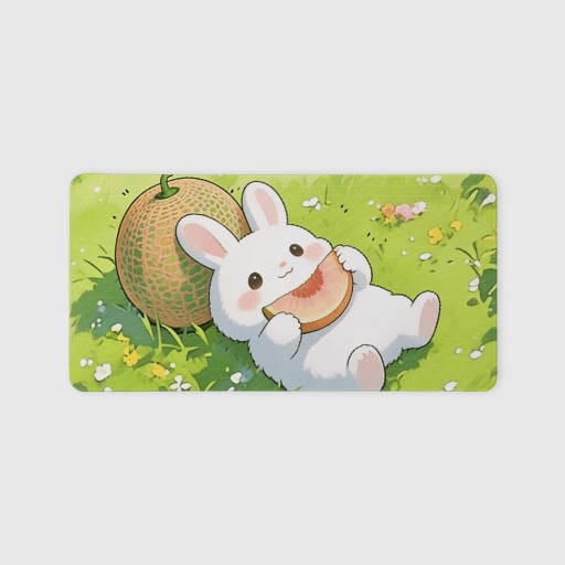 Cute Kawaii Bunny Mouse Pad for Rabbit Lovers Daily Use