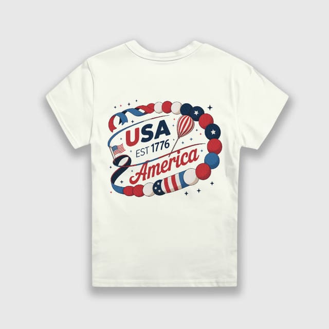 Patriotic USA 1776 Kids T-Shirt for Boys Girls Gift