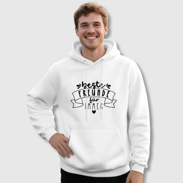 Beste Freunde Forever Quote Hoodie for Best Friends Gift