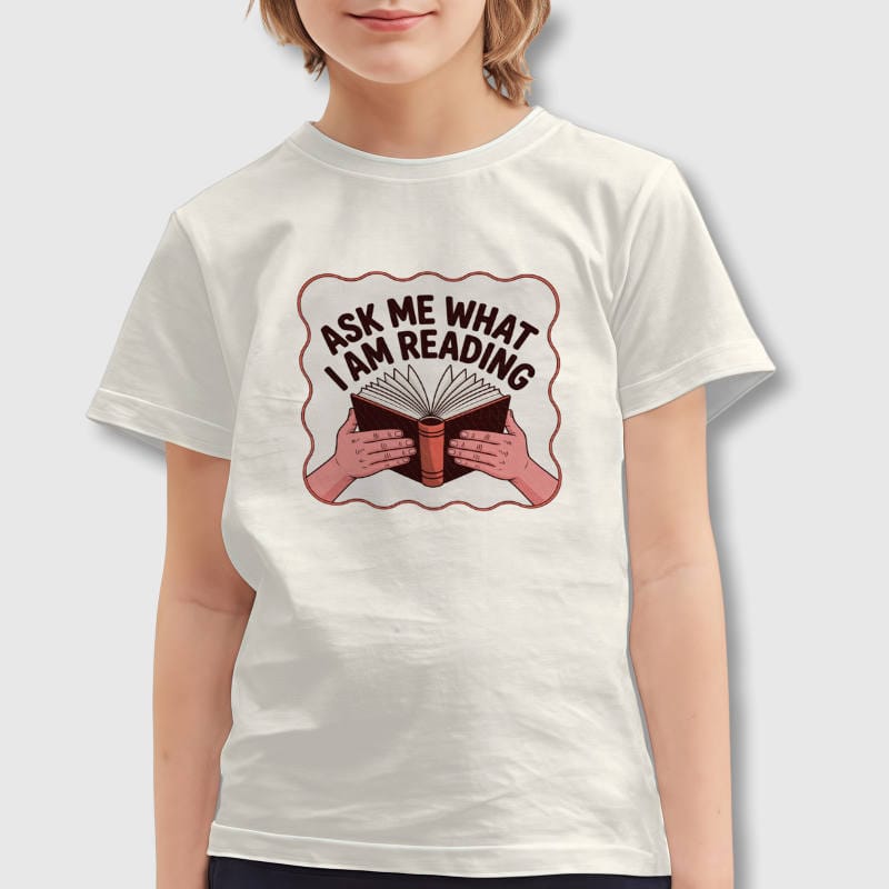 Funny Book Quote Kids T-Shirt for Young Readers Back To School
