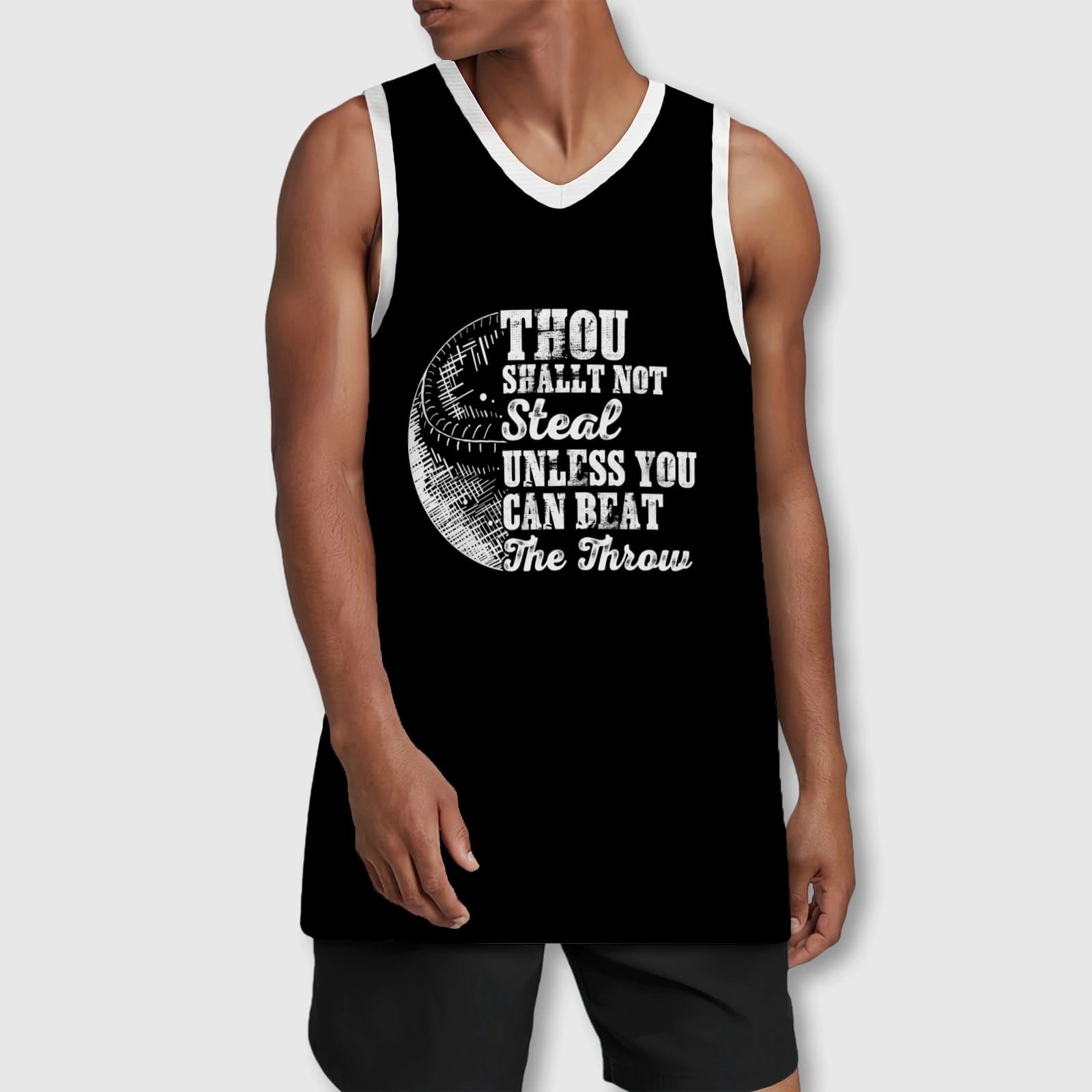 Funny Baseball Quote Basketball Tank for Sports Fans