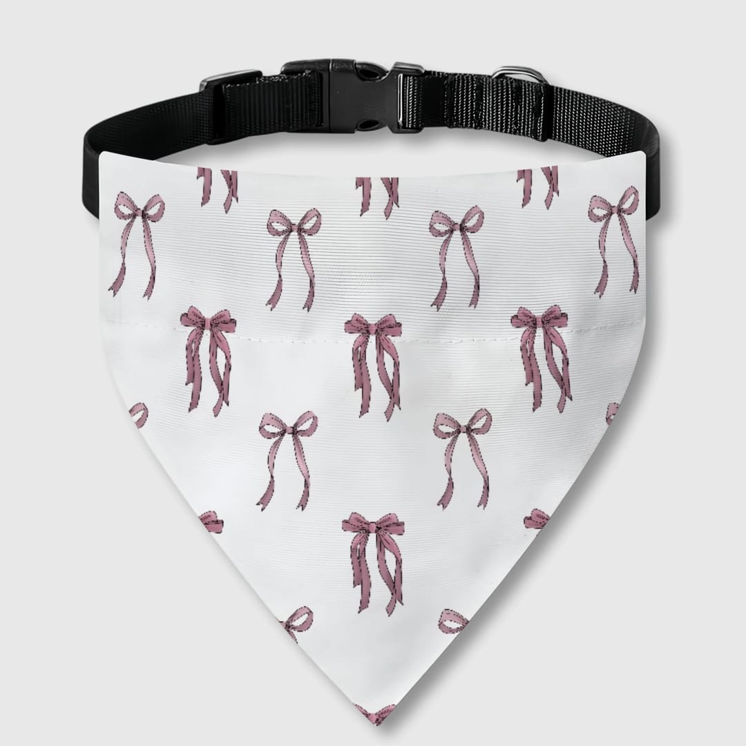 Custom Pet Bandana Bib – Personalized Dog & Cat Bib, Adjustable Tie-Up Pet Bib, Custom Name Pet Accessory Gift - 1