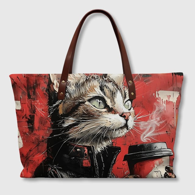 Customizable PU Leather Tote Bag | Your Design with UV Print