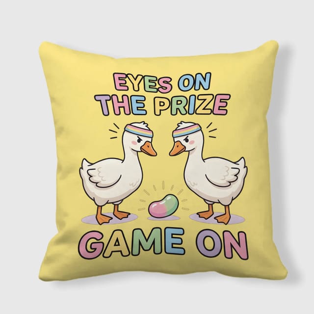 Funny Goose Throw Pillow for Animal Lovers Easter Gift