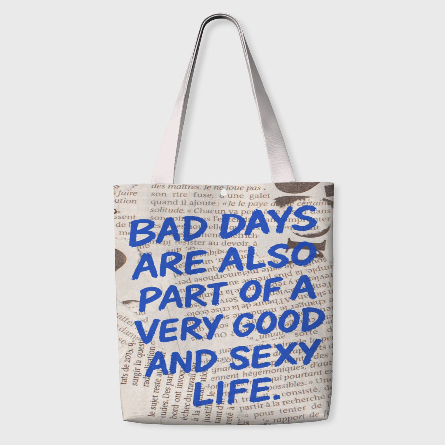 Funny Positive Quote Tote Bag for Her Daily Use Gift