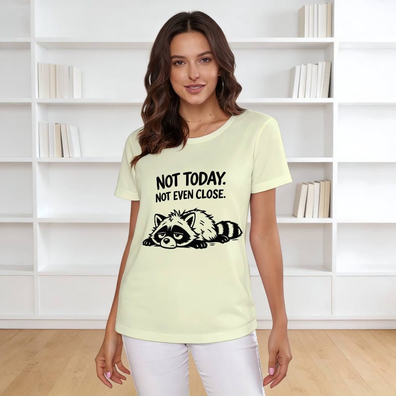 Funny Raccoon Quote T-Shirt for Pet Lovers Daily Wear
