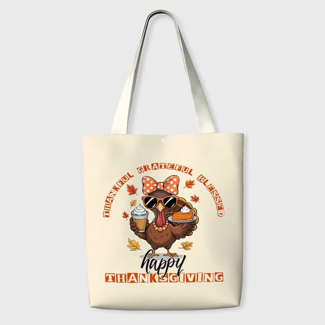 Funny Turkey Tote Bag for Thanksgiving Daily Use & Gifting
