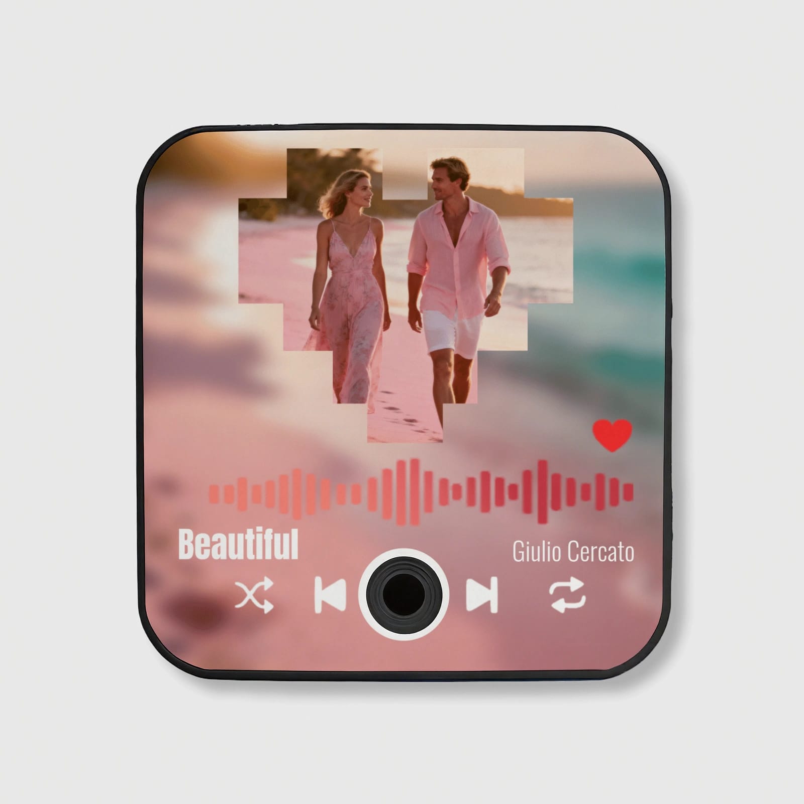 Custom Spotify Photo Fridge Magnet for Couple Anniversary Gift