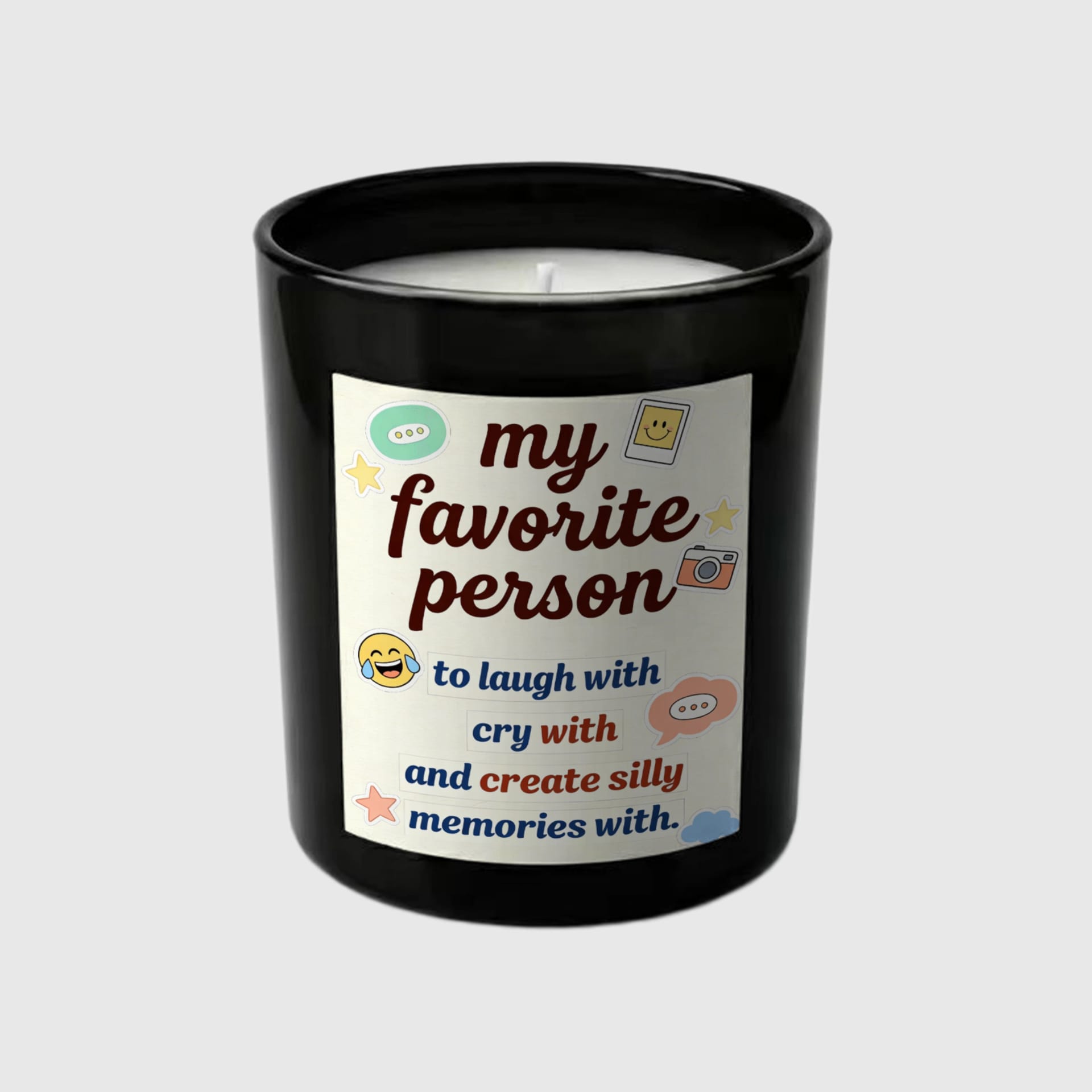 My Favorite Person Quote Hidden Message Candle for Best Friend Gift