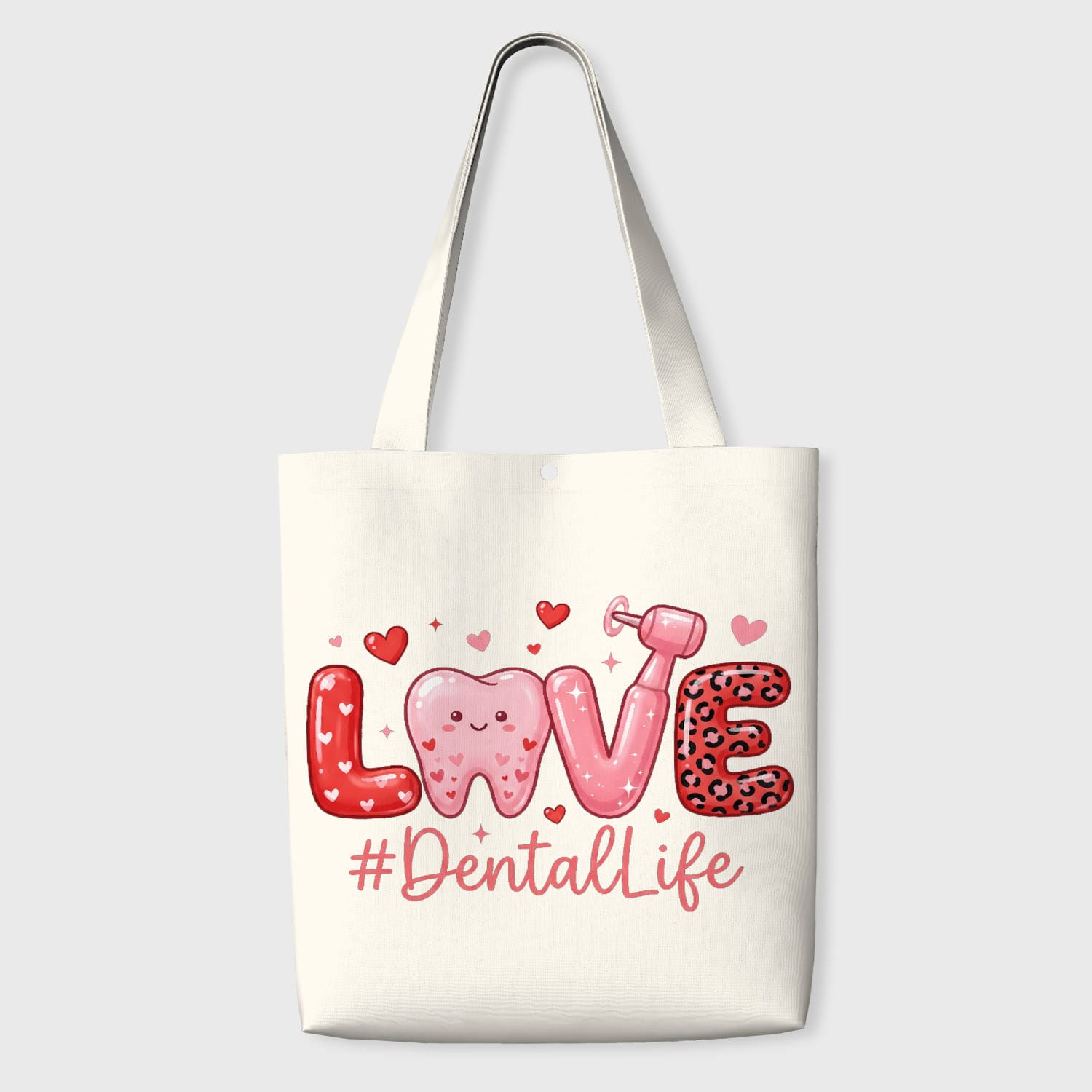 Love Dental Life Tote Bag for Dentist Valentine Gift