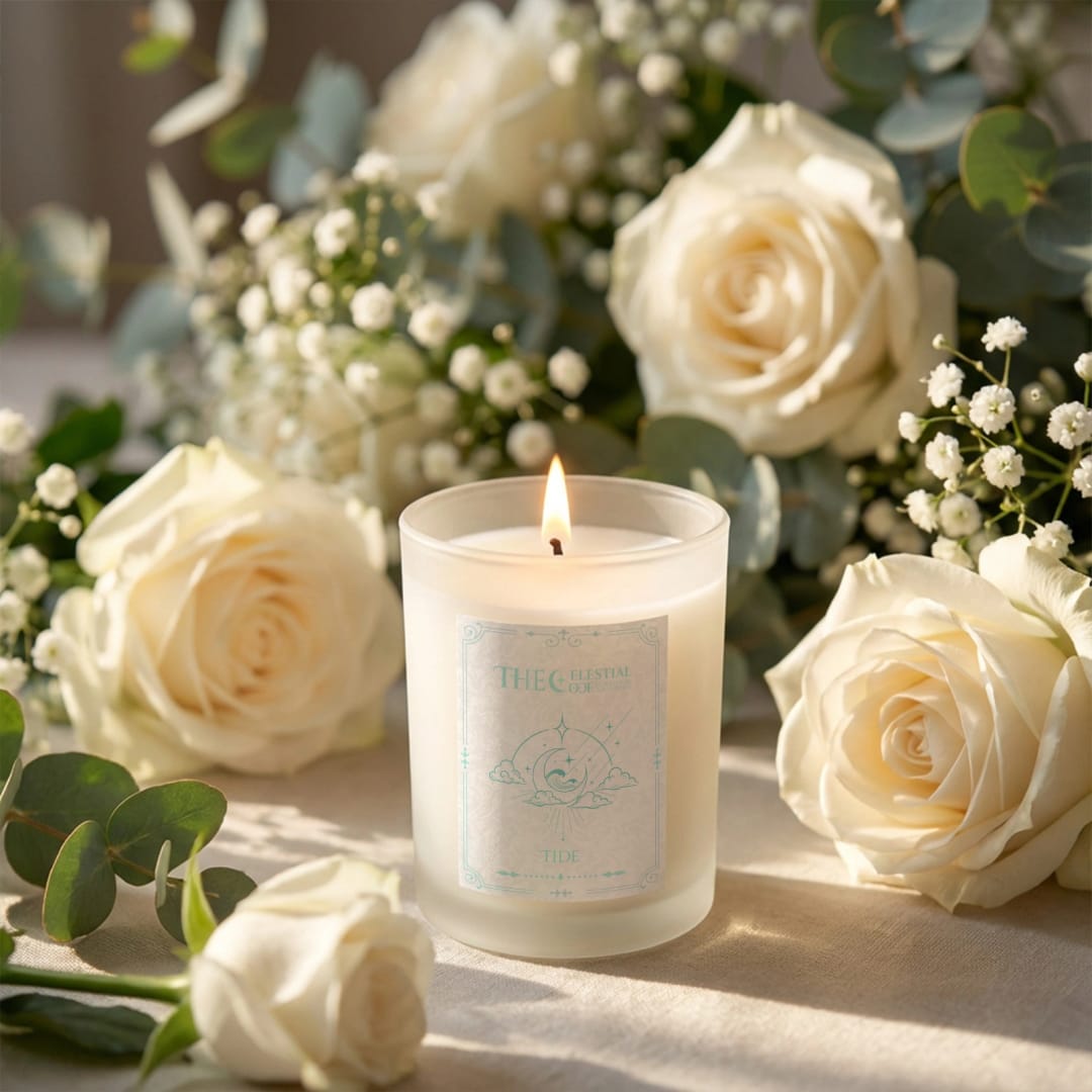 Personalized Frosted Glass Candle / Hidden-Message Candle - 1