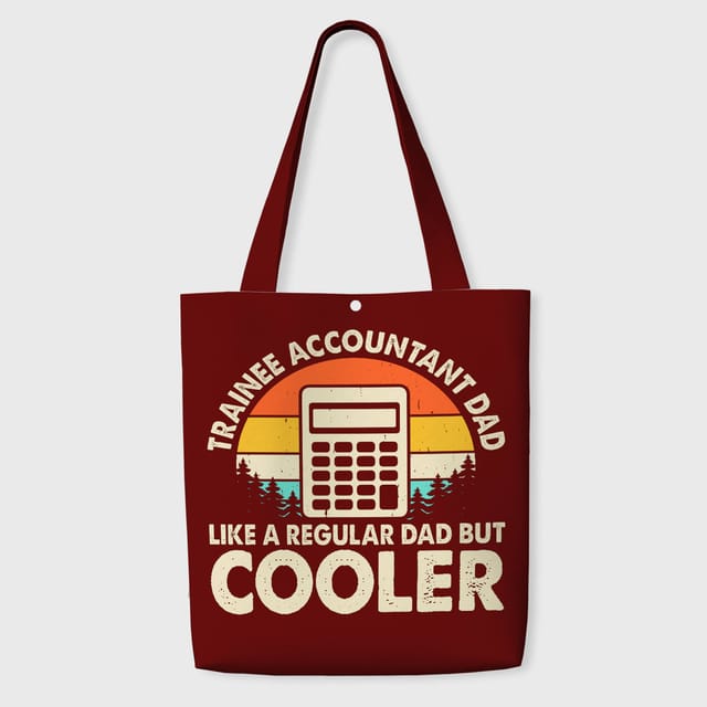 Funny Accountant Dad Quote Tote Bag for Father's Day Gift