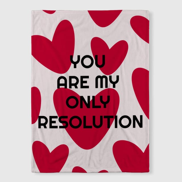 Love Heart Quote Throw Blanket for Couples Valentine's Gift