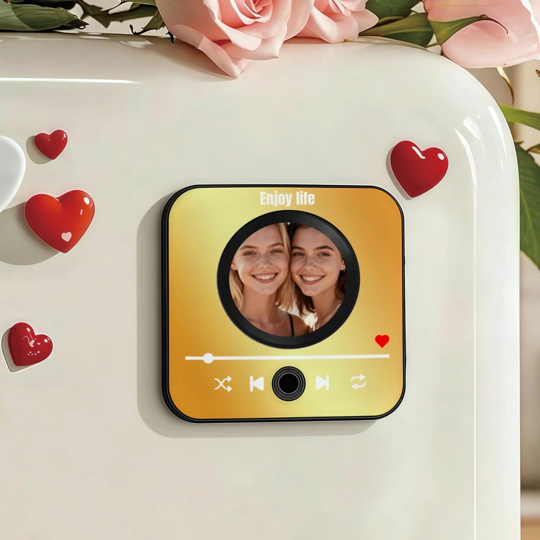 Custom Music Fridge Sticker - Personalized Song Art & Lyrics Magnet - 1